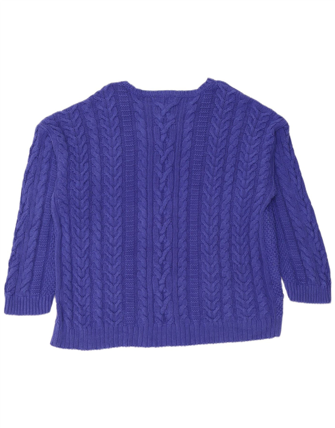 RALPH LAUREN Pulover pentru femeie cu gât de barcă, UK 22 3XL, bumbac albastru