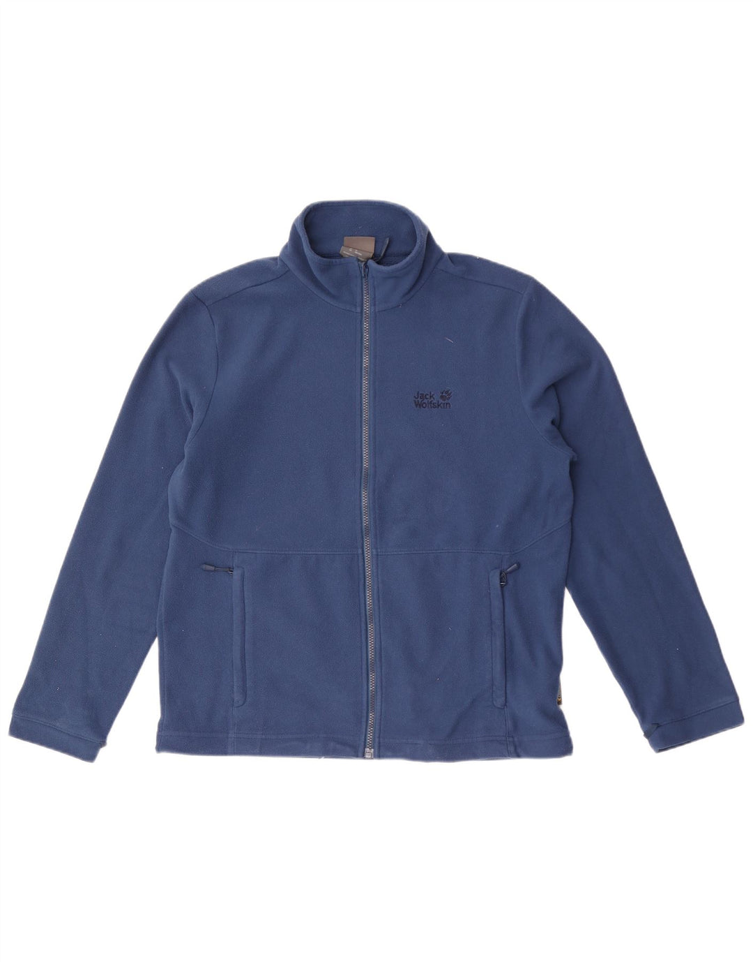 Jack Wolfskin pentru bărbați fleece jachetă UK 42 mare, albastru, poliester