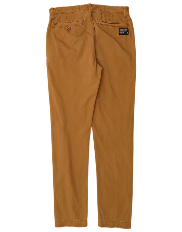 Pantaloni chino slim pentru bărbați Superdry Mici W28 L32 bumbac bej