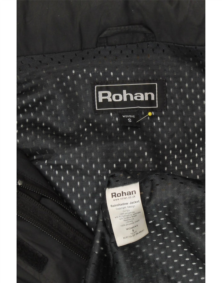 Rohan Jachetă de ploaie cu glugă pentru femei UK 10, poliamidă neagră mică