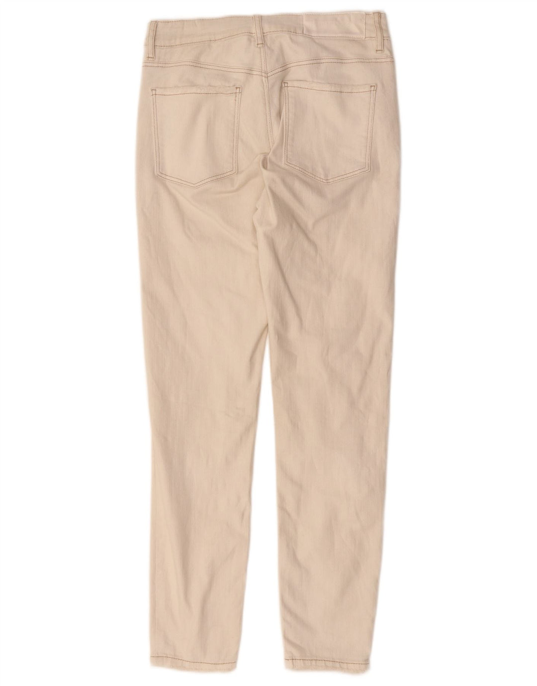 Blugi slim pentru femei DESIGUAL W28 L27 bumbac alb