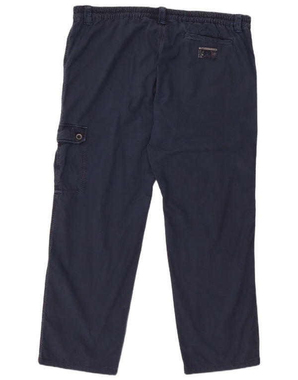 Pantaloni cargo drepti pentru bărbați Think Pink L42 L31 Bumbac bleumarin