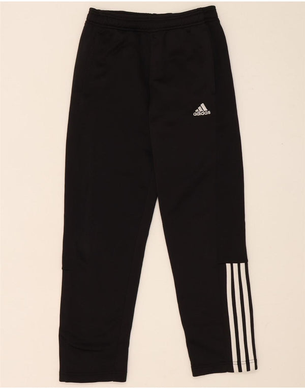 Pantaloni de trening Adidas baieti 11-12 ani poliester negru