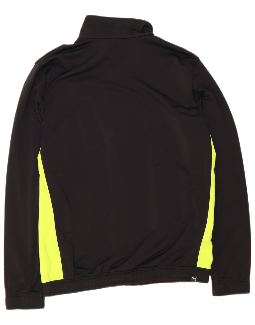 Jachetă de top Puma pentru bărbați cu grafică din poliester color bloc negru