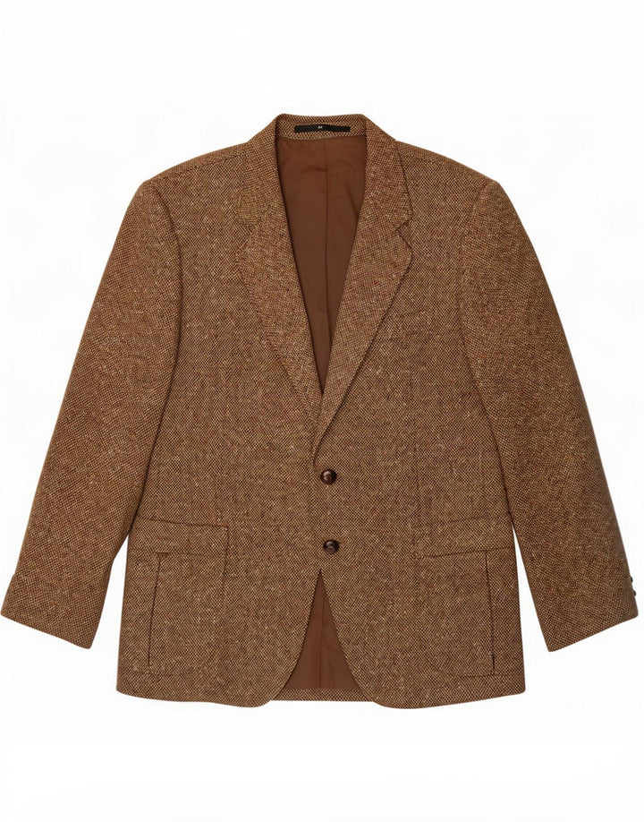 Formtreu Jachetă Blazer pentru bărbați cu 2 nasturi IT 52 XL Maro Lână nouă