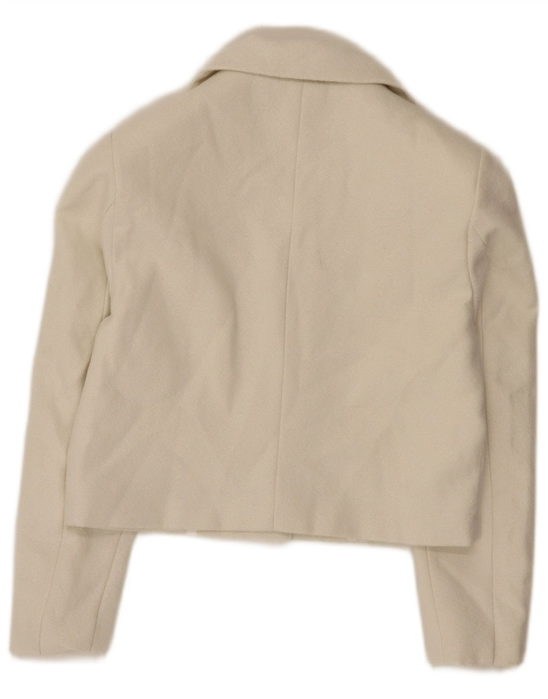 Jachetă Bolero Vintage pentru femei UK 10 Small din poliester alb
