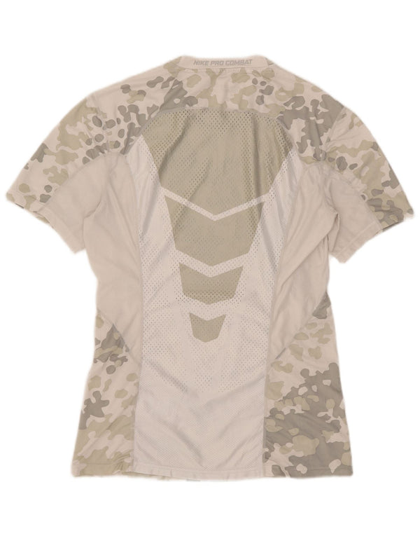 Nike Mens Dri Fit Graphic T-Shirt Top Large Grey Camouflage Polyester