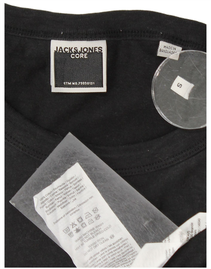 Tricou Jack & Jones pentru bărbați Top mic bumbac negru