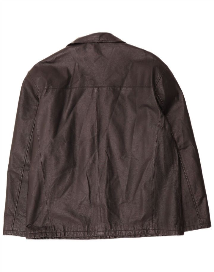 Jachetă de piele pentru bărbați Angelo Litrico UK 42 XL Negru