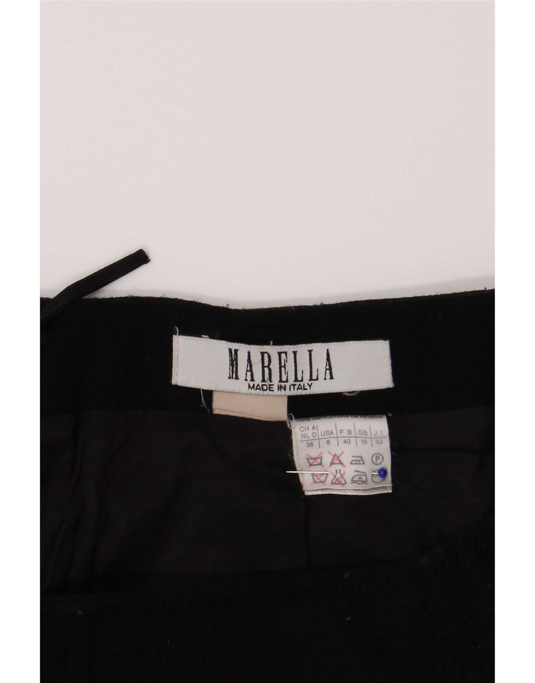 Fusta mini pentru femei Marella UK 10 Small W26 Lână neagră