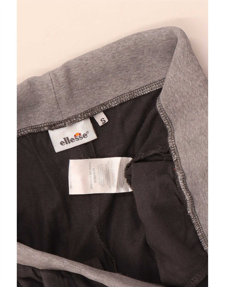 Pantaloni de trening Ellesse pentru femei Joggeri mici, gri, bumbac color bloc
