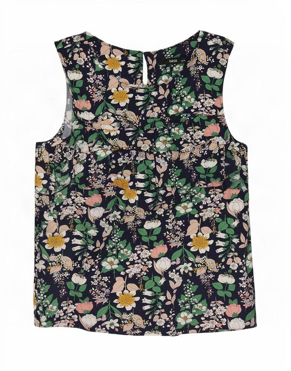 Bluză fără mâneci pentru femei Oasis UK 12 Medium Multicolor Floral