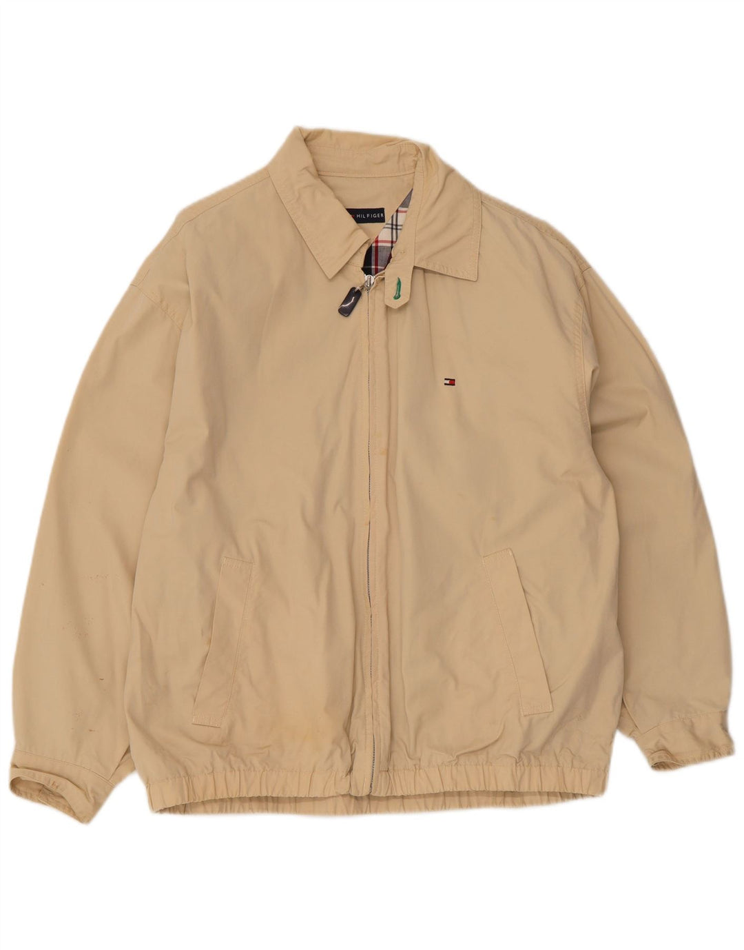 Bomber pentru bărbați Tommy Hilfiger UK 36 mic, bej, bumbac