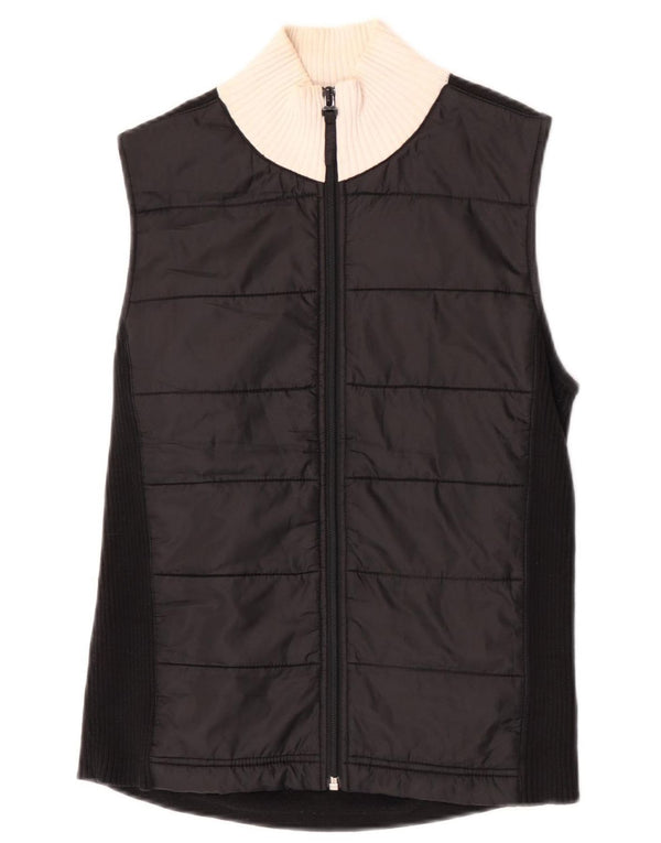 Gilet pentru femei Tommy Hilfiger UK 12 Medium Black Colorblock Bumbac