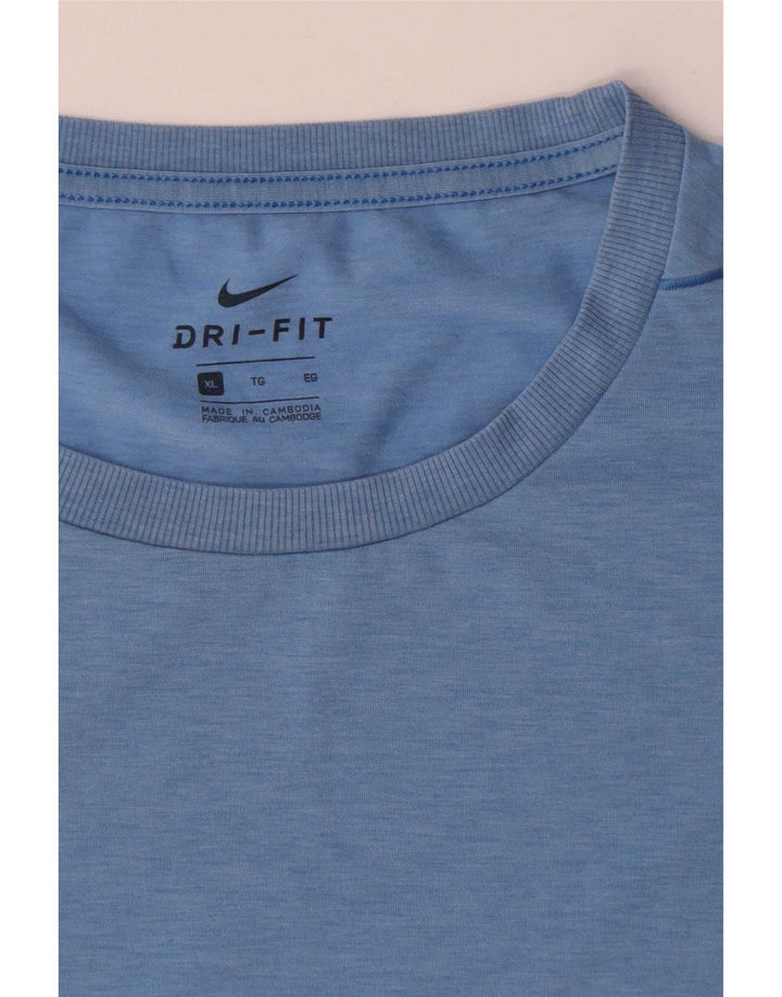 Tricou pentru bărbați Nike Dri Fit Top XL, albastru, poliester