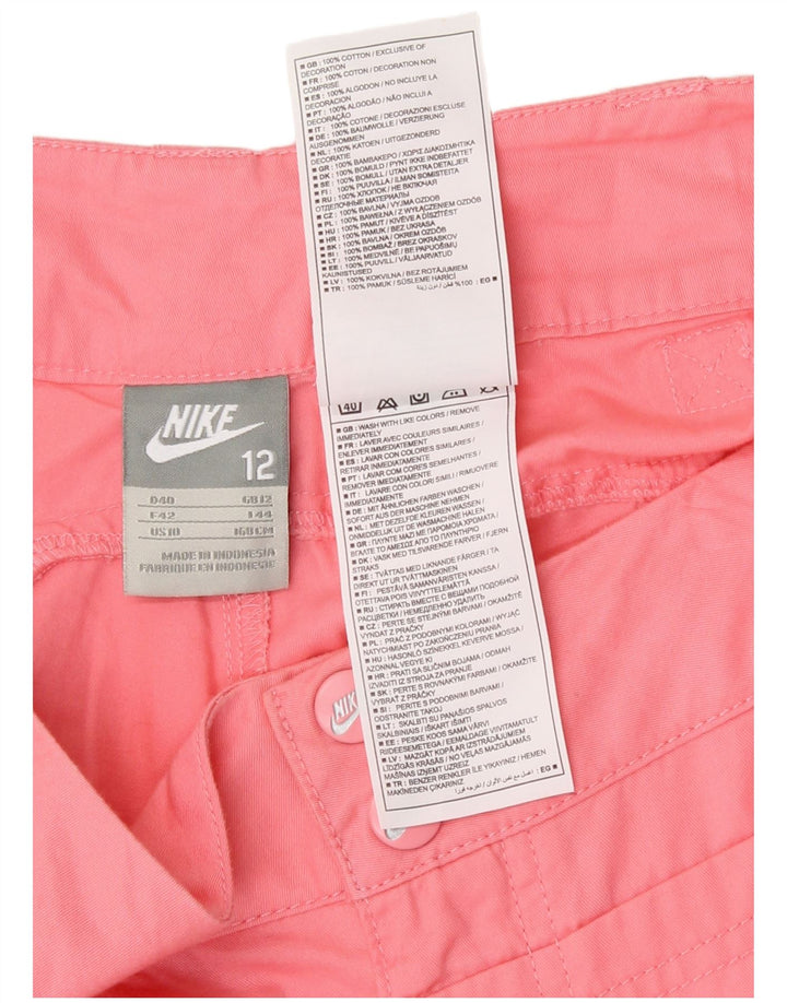 Bermude pentru femei Nike UK 12 Medium W30 Pink Bumbac