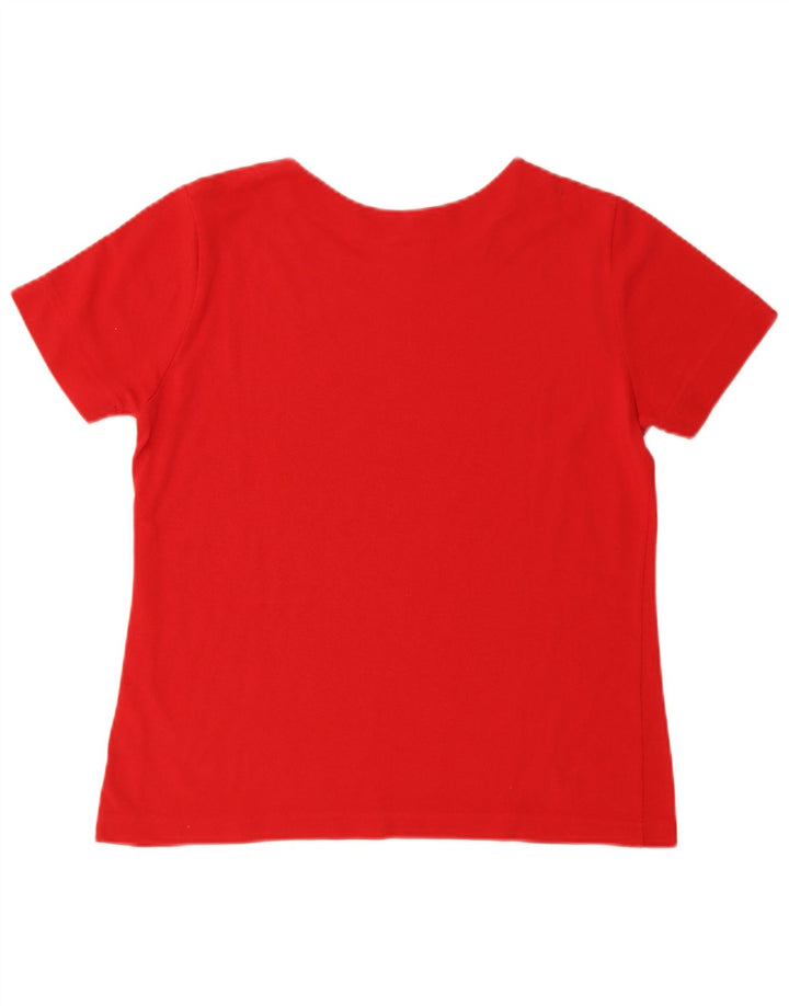 Tricou pentru femei LACOSTE Top Mărimea 44 Mare Roșu