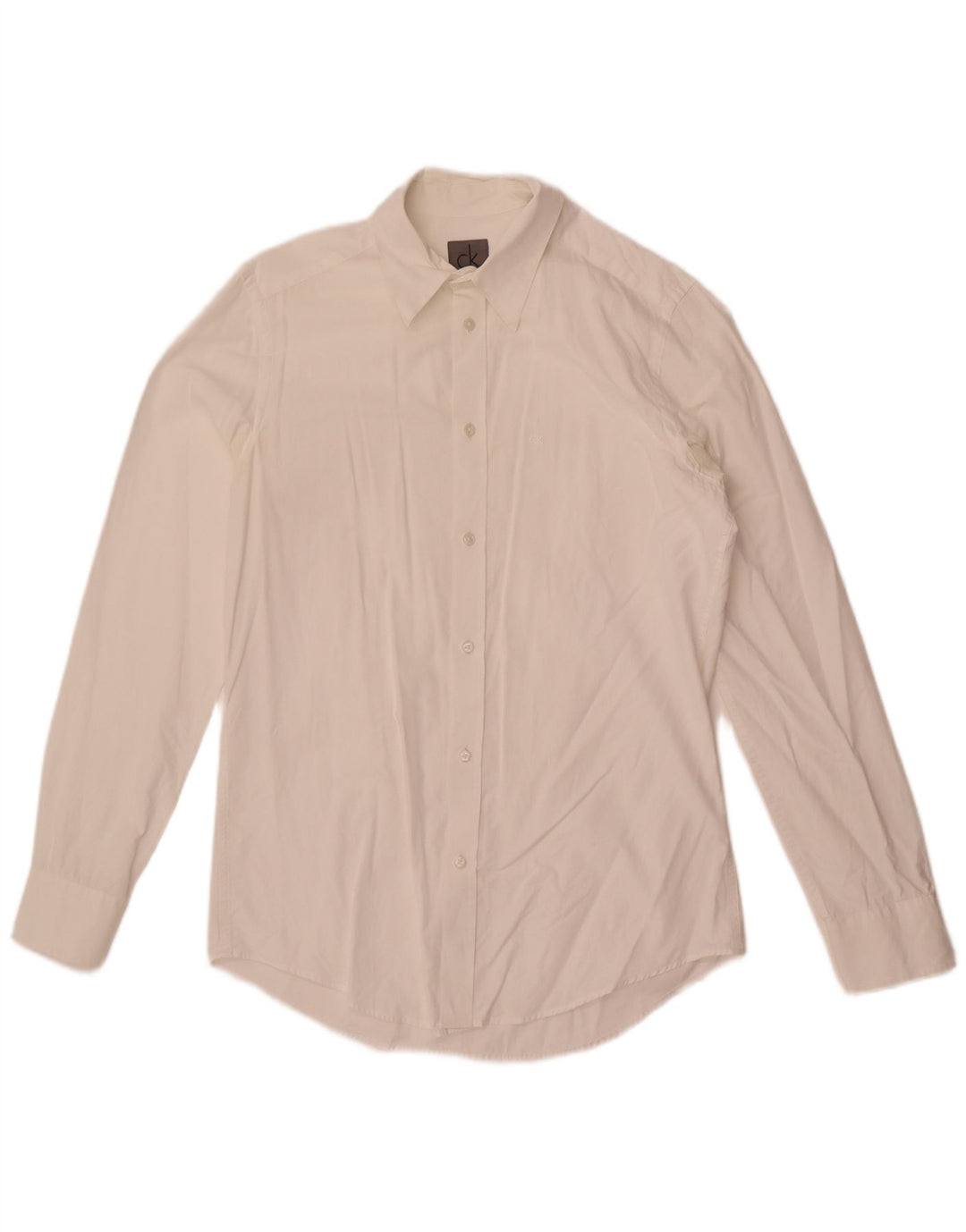 Cămașă pentru bărbați Calvin Klein Slim Fit Small White