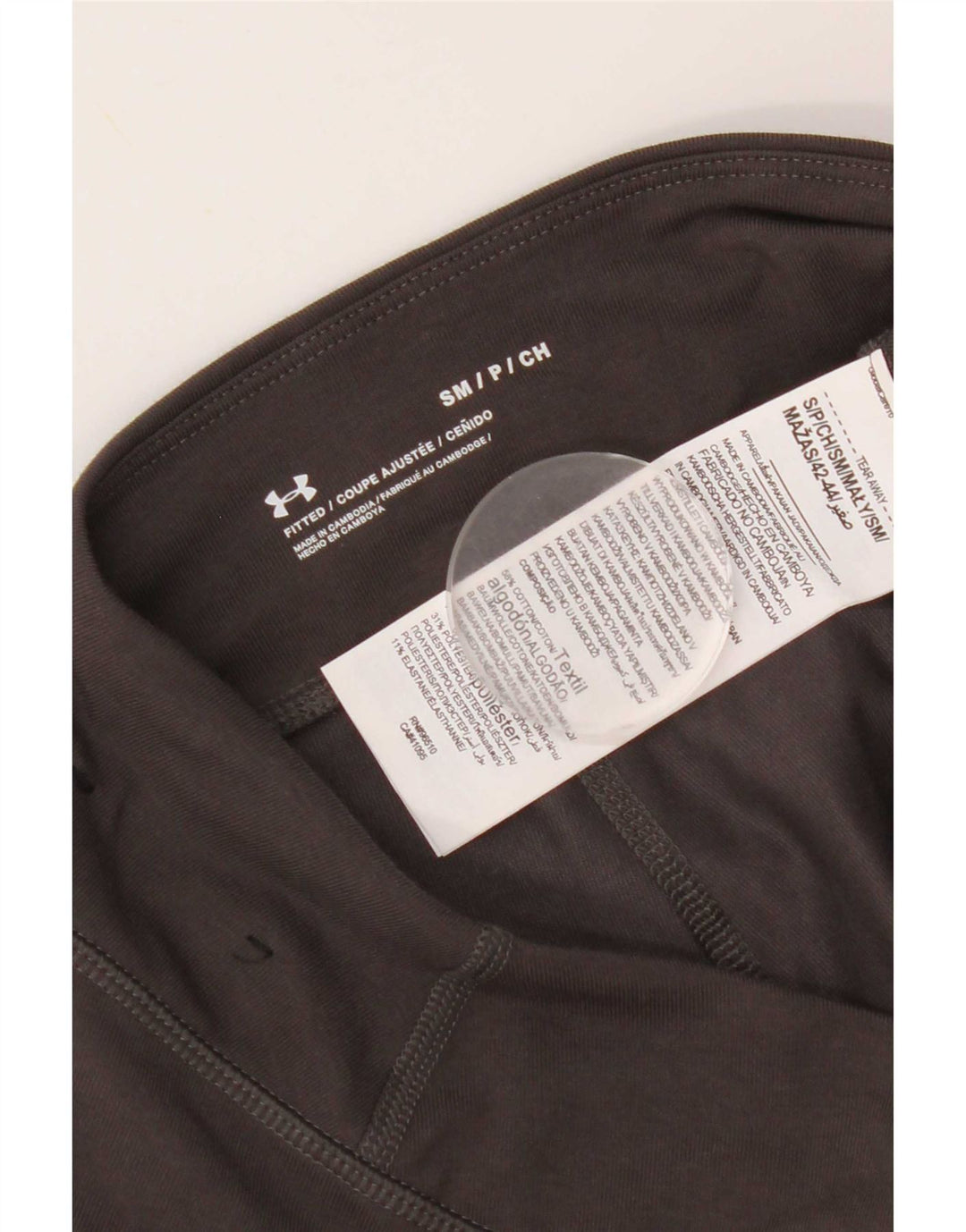 Leggings grafic Under Armour pentru femei UK 10 Small Grey Bumbac