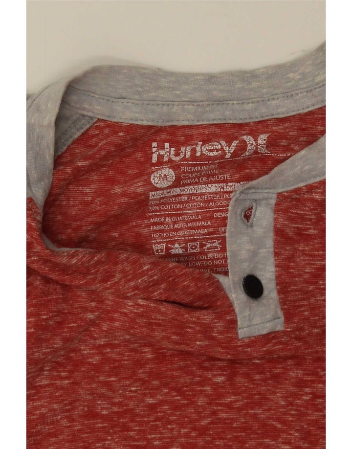 Tricou pentru bărbați Hurley Top Mediu Roșu Colorblock Poliester