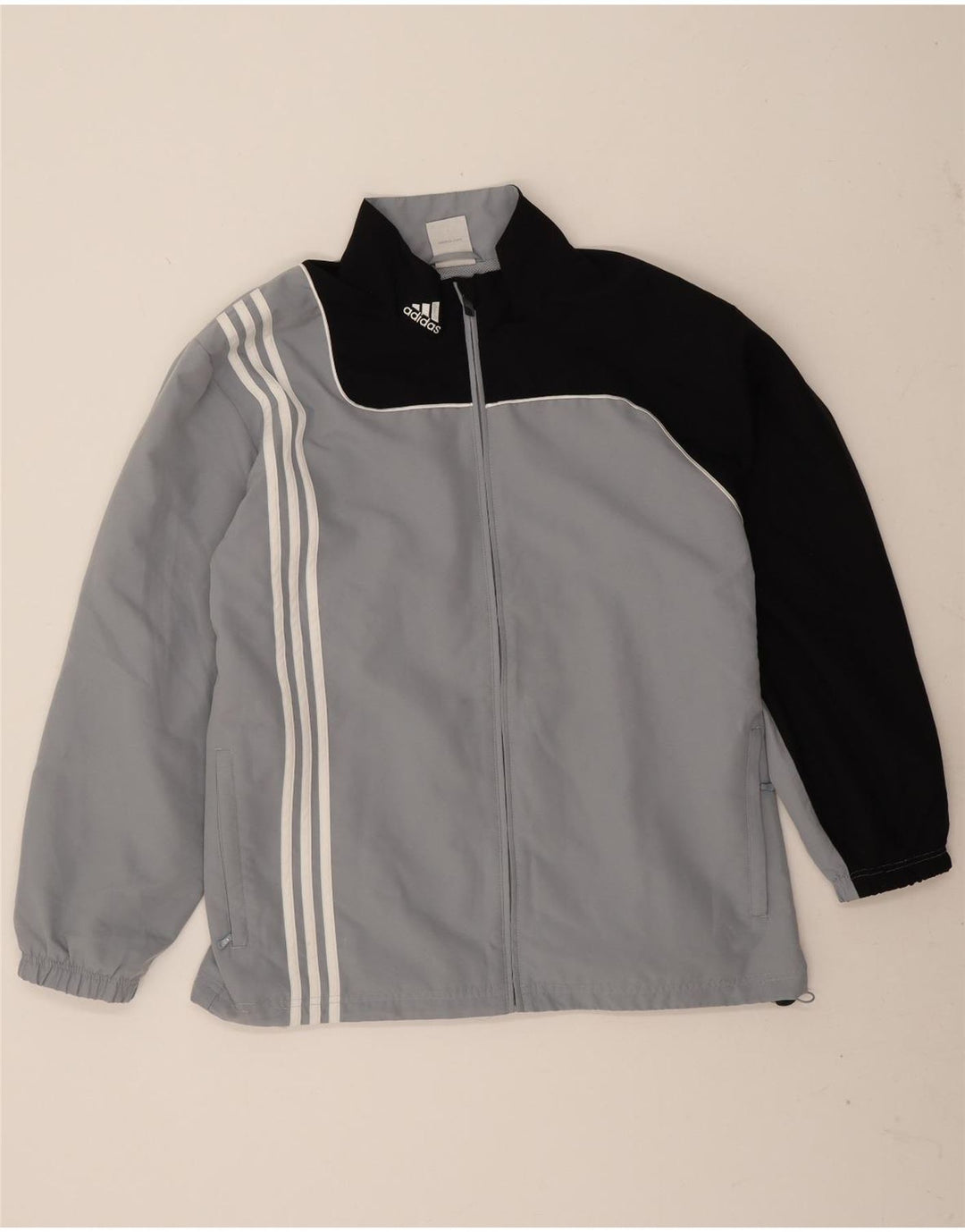 Jachetă de trening pentru bărbați Adidas UK 48/50 XL Gri poliester color bloc