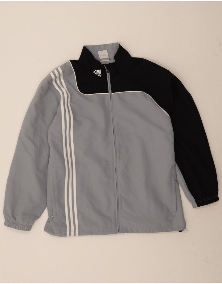 Jachetă de trening pentru bărbați Adidas UK 48/50 XL Gri poliester color bloc