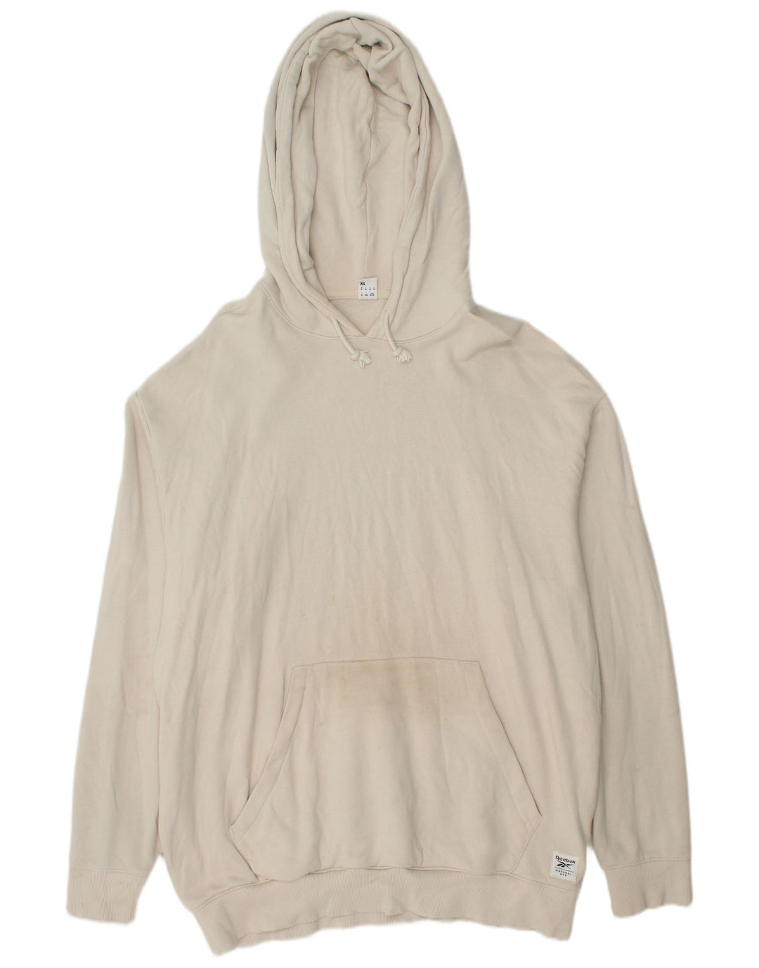 Pulover cu glugă REEBOK pentru bărbați, bumbac alb XL