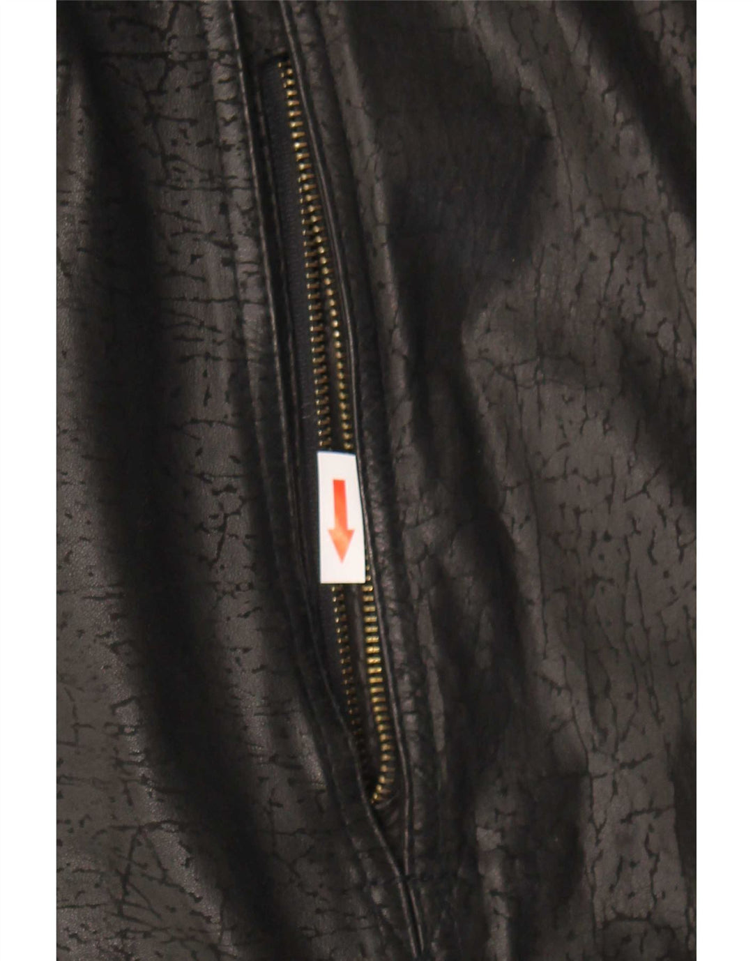 Geacă de piele vintage pentru bărbați IT 52 XL neagră