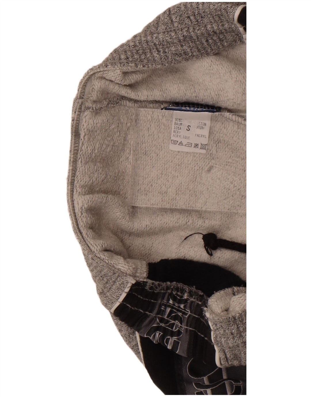 Pantaloni de trening grafic Asics pentru bărbați, bumbac color bloc, gri mici
