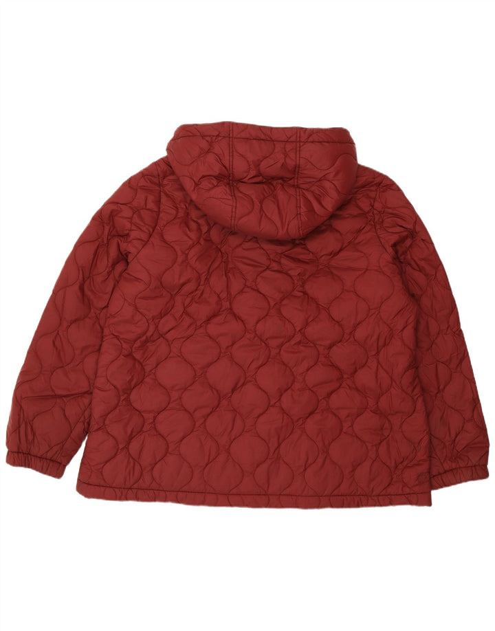 FAT FACE Jachetă matlasată cu glugă pentru femei UK 20 2XL Bordeaux Poliester