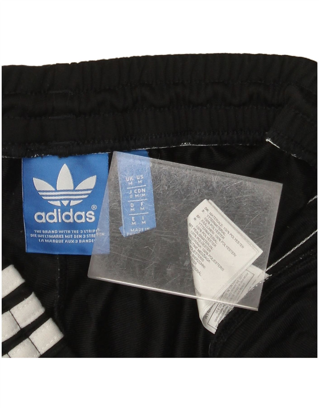 Pantaloni de trening ADIDAS pentru bărbați, poliester mediu negru
