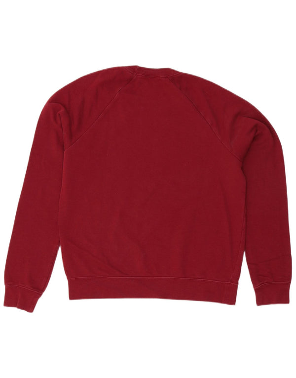Pulover de hanorac supradimensionat pentru femei Nike, UK 10, bumbac burgundy mic