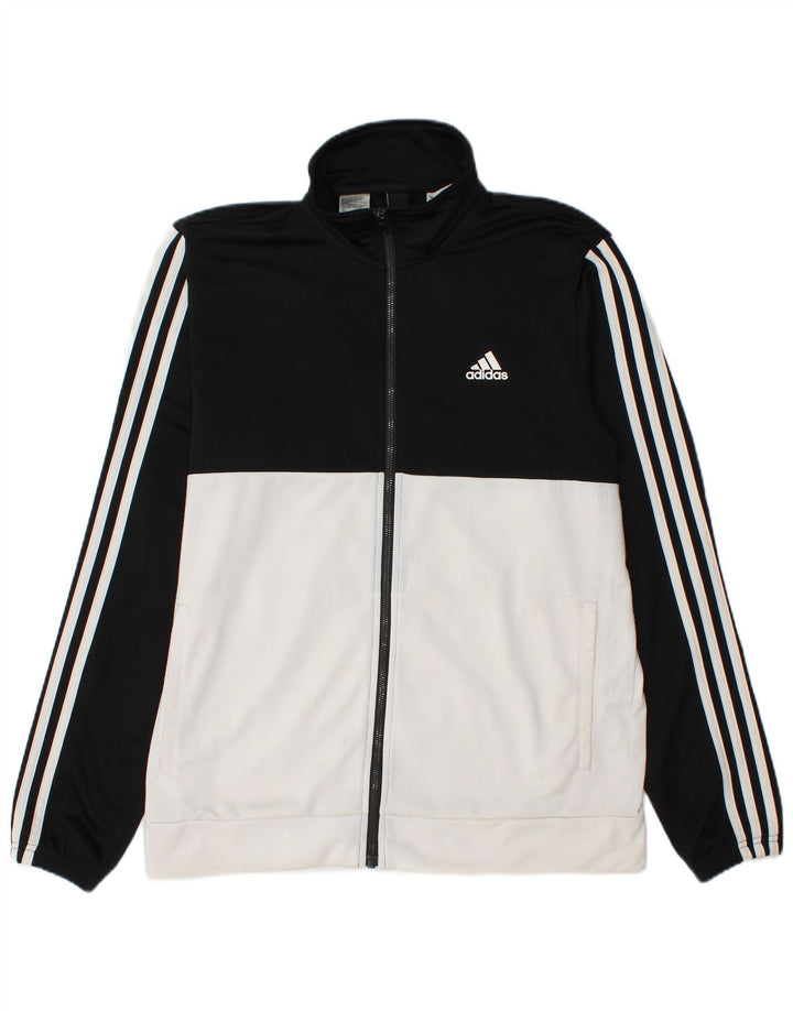 Jachetă de trening pentru bărbați Adidas UK 40/42 Medium Black Colorblock