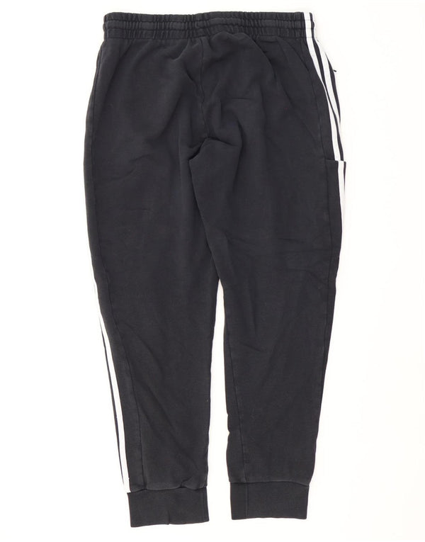 Adidas Mens Tracksuit Trousers Joggers Large Black Cotton