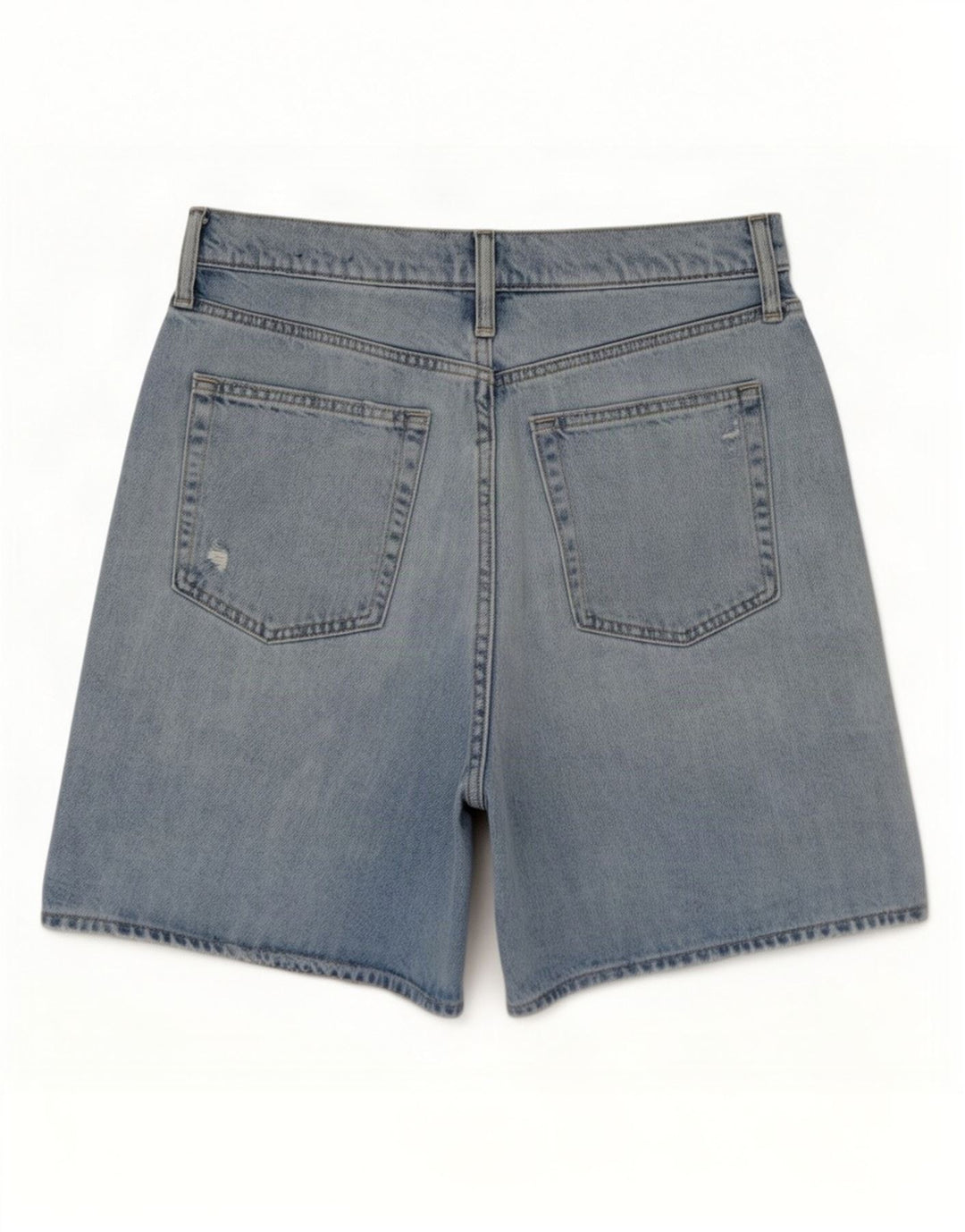 Pantaloni scurți din denim distressed Gap pentru femei, mediu W28, bumbac albastru