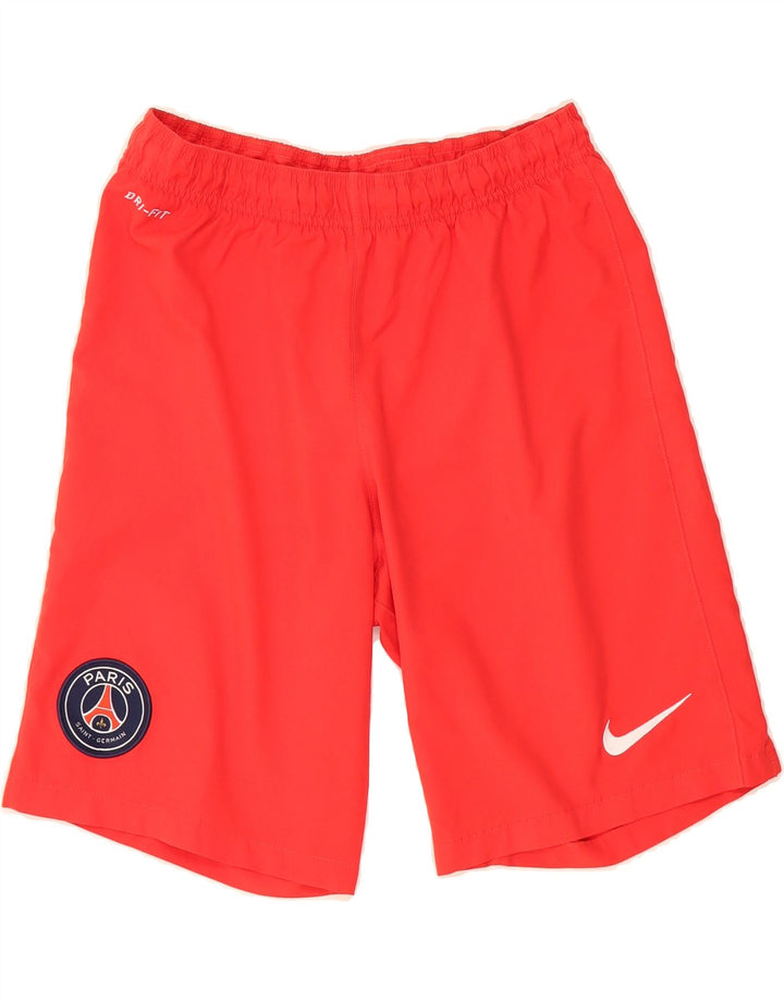 NIKE Mens Paris Saint- Germain Graphic Sport Shorts Small  Red Polyester Vintage Nike and Second-Hand Nike from Messina Hembry 