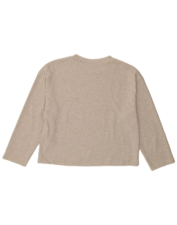 Bluză pentru femei Zara UK 14 Medium Bej Poliester