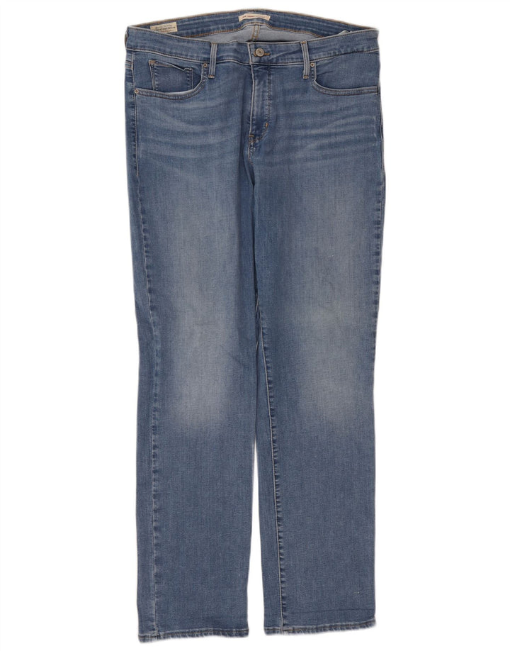 Blugi drepți modelați 314 pentru femei Levi's L36 L32 Bumbac albastru