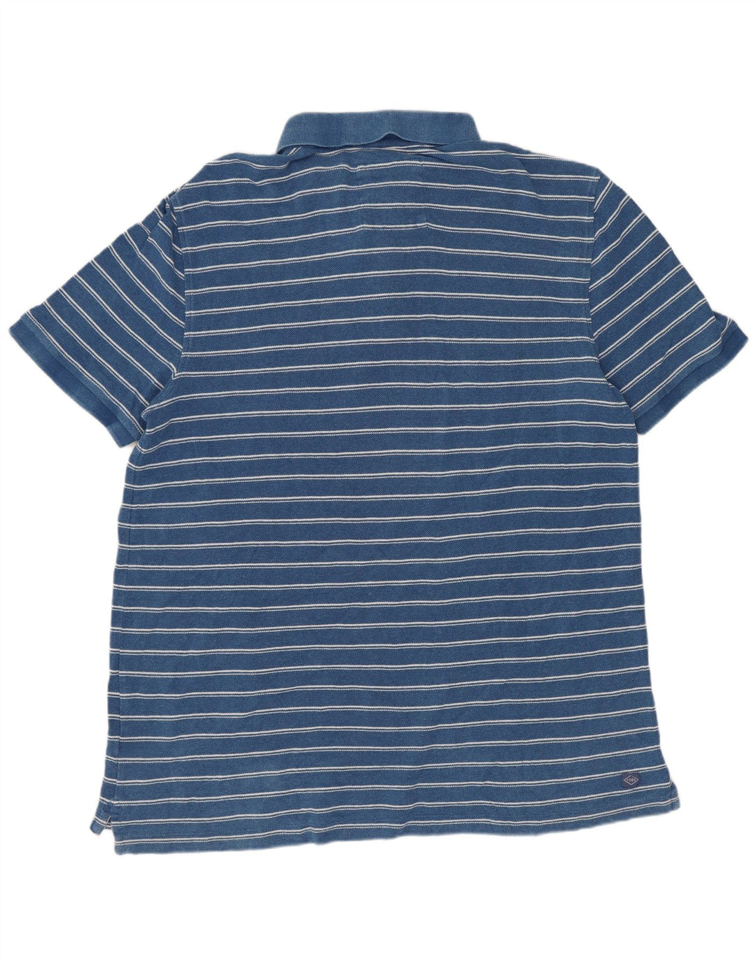 Tricou polo pentru bărbați Fat Face XL, bumbac cu dungi albastre