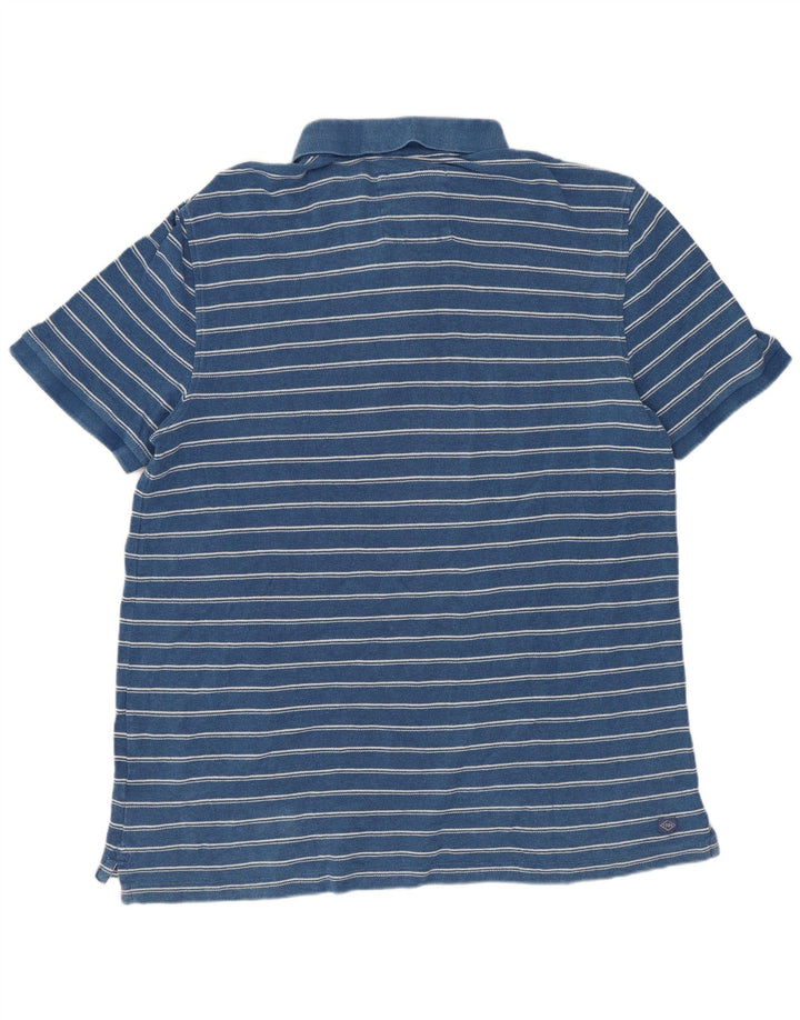 Tricou polo pentru bărbați Fat Face XL, bumbac cu dungi albastre