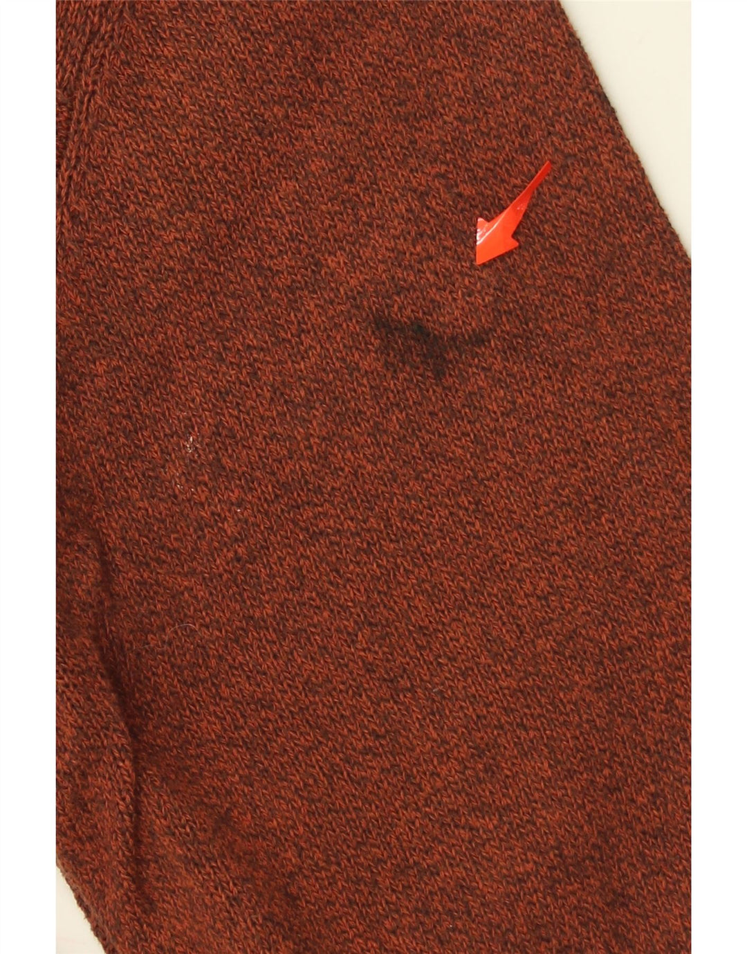 DOCKERS Mens Zip Neck Jumper Sweater Large Brown Flecked Cotton Vintage Dockers and Second-Hand Dockers from Messina Hembry 