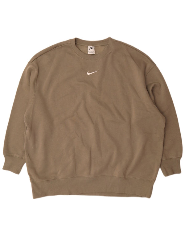 Pulover Nike pentru femei, UK 18 XL, bumbac gri