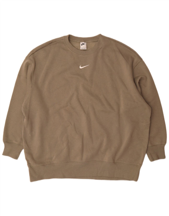 Pulover Nike pentru femei, UK 18 XL, bumbac gri