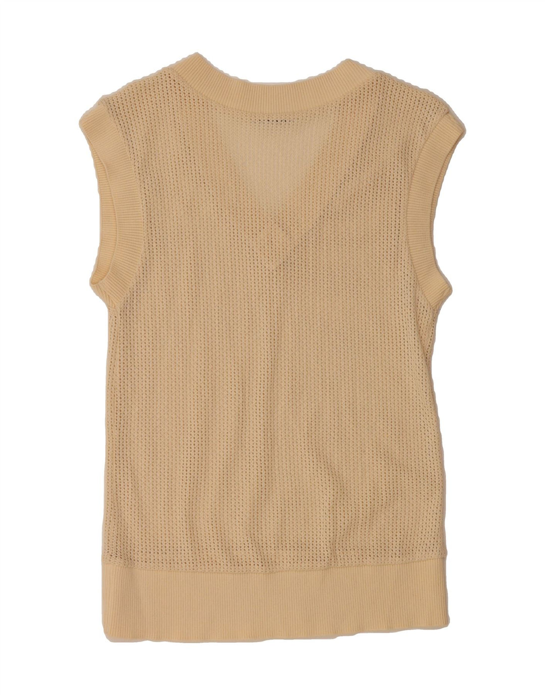 ZARA Womens Vest Tank Top UK 10 Small Beige Vintage Zara and Second-Hand Zara from Messina Hembry 