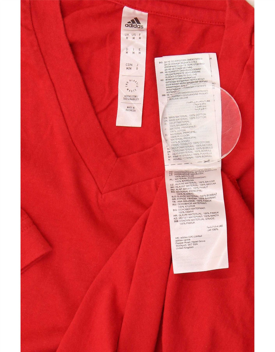 Tricou pentru bărbați Adidas Top Medium Red Bumbac