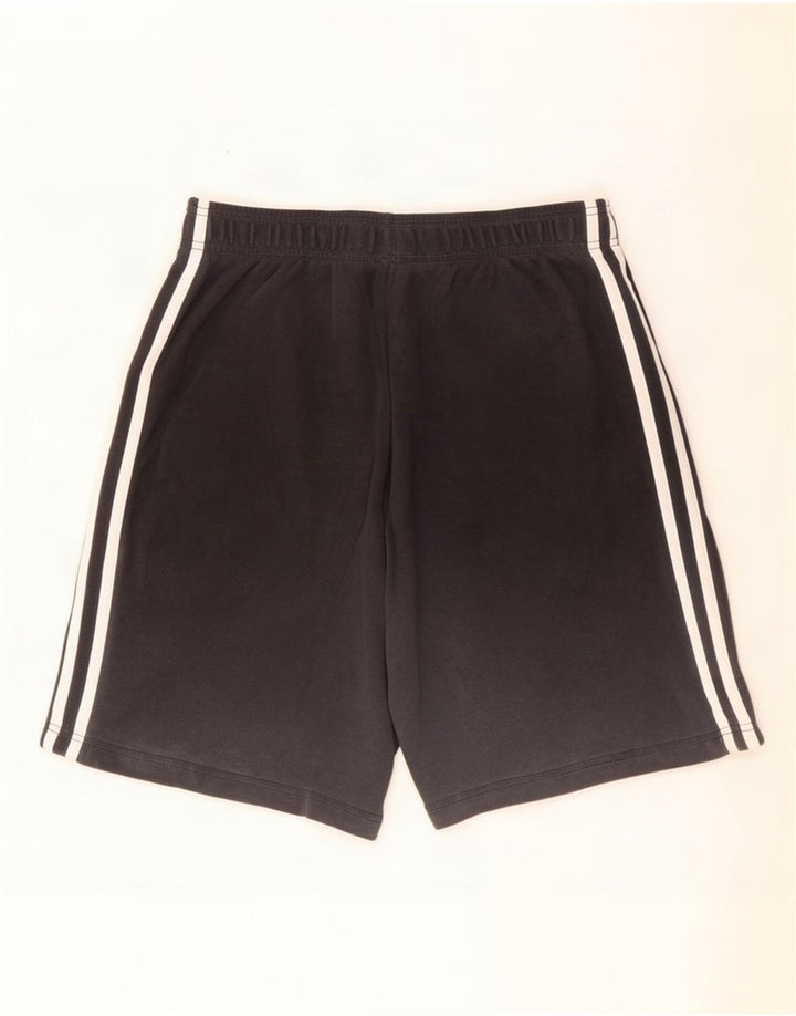 Pantaloni scurți sport Adidas pentru bărbați, bumbac gri mediu