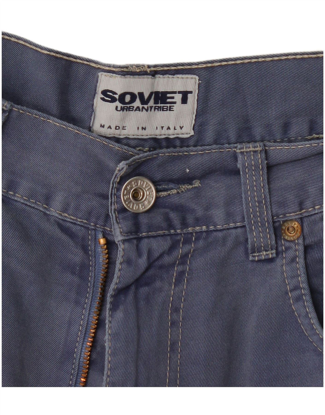 Pantaloni scurți cargo vintage pentru bărbați W34 mari bleumarin