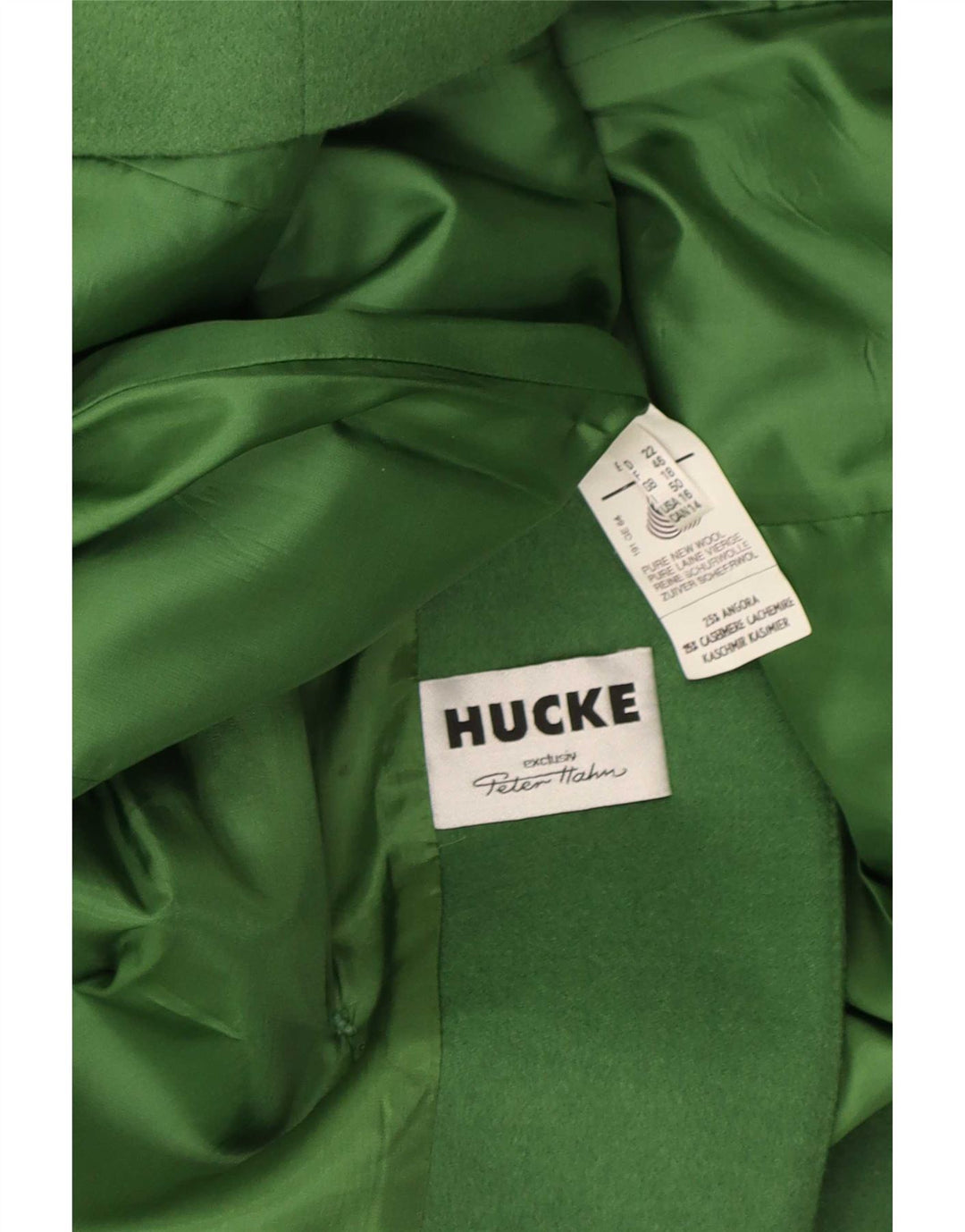 Jachetă Blazer pentru femei Hucke cu două pieptări UK 18 XL Lână verde