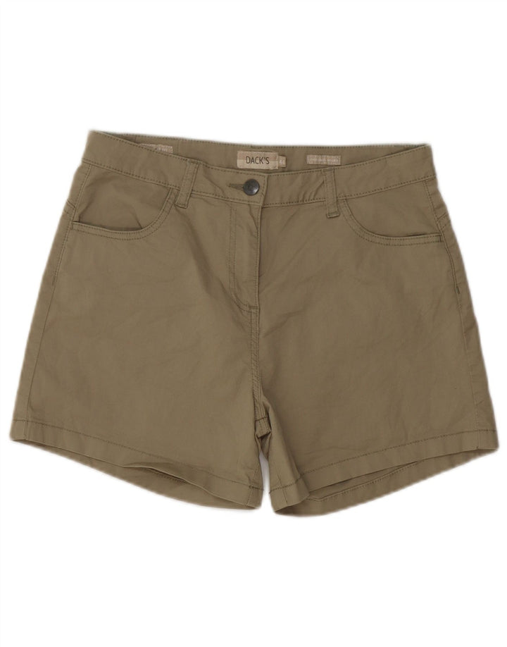 Pantaloni scurți casual Dack's pentru femei IT 44 Medium W32 Kaki Bumbac