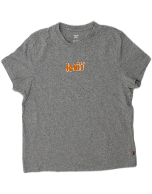 Tricou grafic supradimensionat pentru femei Levi's Top UK 10 Small Gri